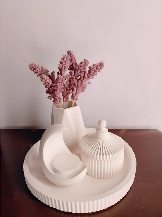 Elegant White Decor Set